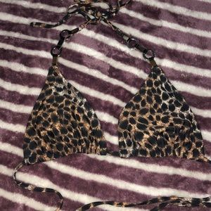 cheetah print bikini top